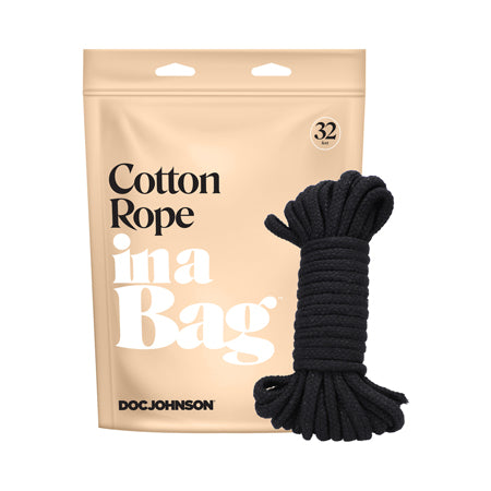 In A Bag Cotton Rope 32ft Black - Pinkfoxxx