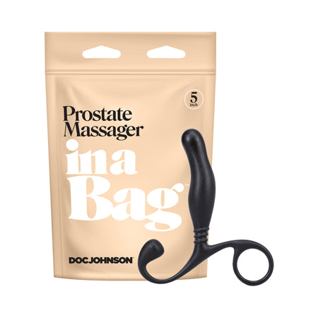 In A Bag Prostate Massager Black - Pinkfoxxx