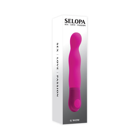 Selopa G Wow Vibrating Vibrator Battery Silicone Pink - Pinkfoxxx