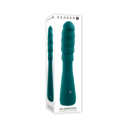 Gender X Scorpion Rechargeable Silicone Vibrator Teal - Pinkfoxxx