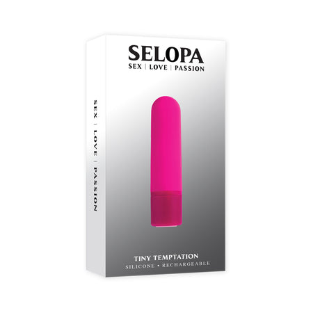 Selopa Tiny Temptation Rechargeable Silicone Bullet Vibrator Pink - Pinkfoxxx