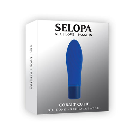 Selopa Cobolt Cutie Rechargeable Silicone Mini Vibrator Blue - Pinkfoxxx