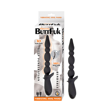 Vibrating Buttfuk Vibrating Anal Wand Black - Pinkfoxxx