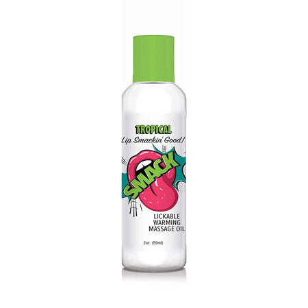 Smack Lickable Massage Oil Tropical 2 oz. - Pinkfoxxx