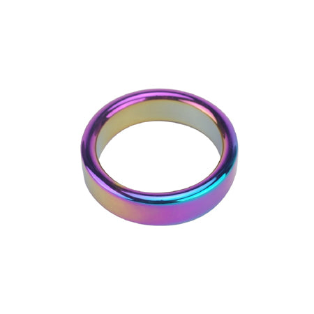 Ple'sur SS Rainbow Cock Ring 2in x .560 x .25in - Pinkfoxxx