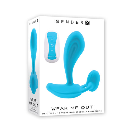 Gender X Wear Me Out Rechargeable Wearable With Remote Silicone Blue - Pinkfoxxx