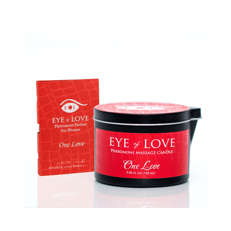 Eye of Love One Love Attract Him Pheromone Massage Candle - Pinkfoxxx