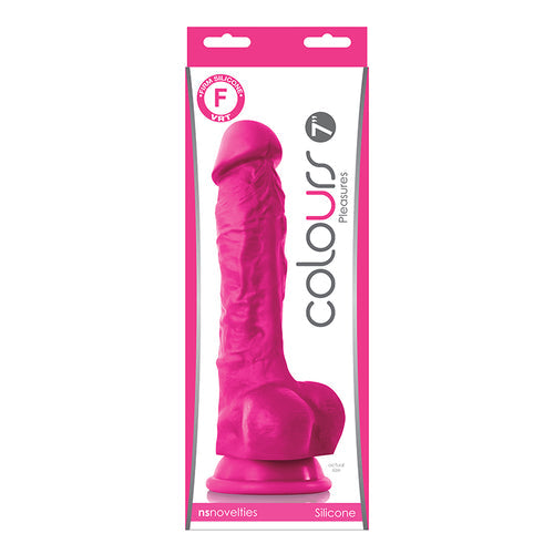 COLOURS PLEASURES 7 IN DILDO PINK - NSN040504