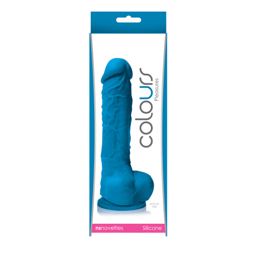 COLOURS PLEASURES 5IN DILDO BLUE - NSN040517
