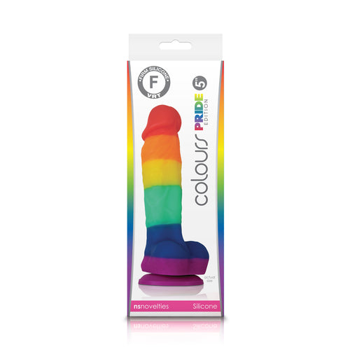 COLOURS PRIDE EDITION 5IN DILDO RAINBOW - NSN040805