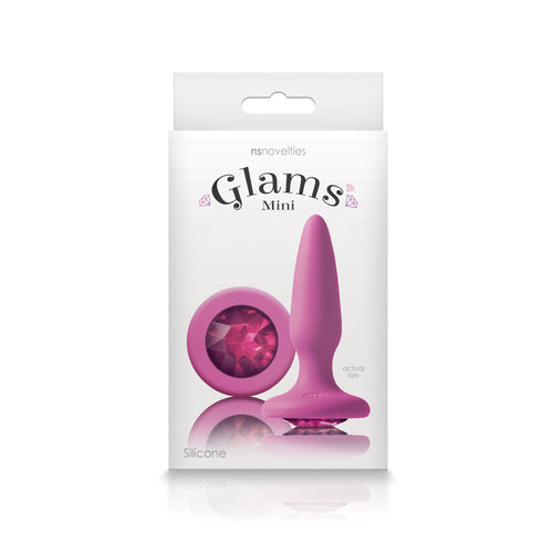 GLAMS MINI PINK GEM BUTT PLUG - NSN051074