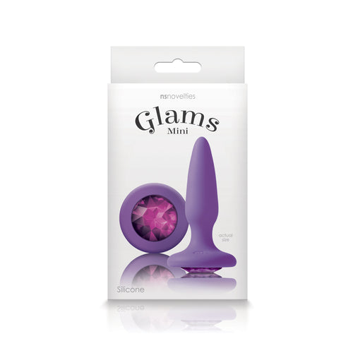 GLAMS MINI PURPLE GEM BUTT PLUG - NSN051075