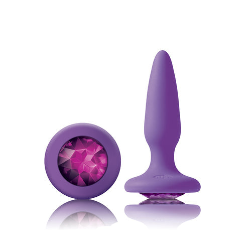 GLAMS MINI PURPLE GEM BUTT PLUG - NSN051075