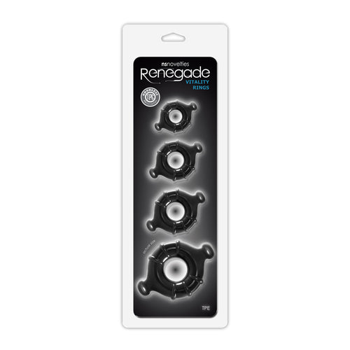 RENEGADE VITALITY RINGS BLACK - NSN111663