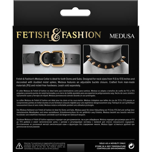 FETISH & FASHION MEDUSA COLLAR BLACK - NSN180063AP