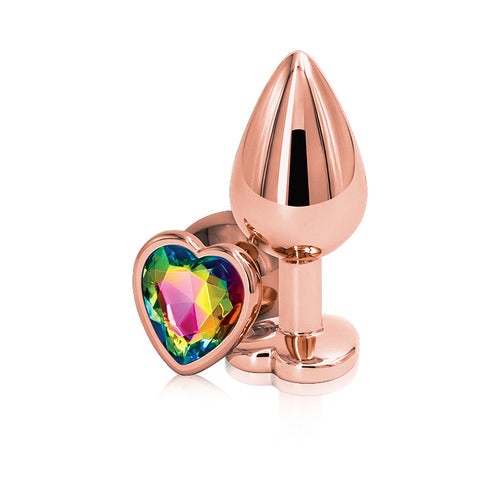 REAR ASSETS ROSE GOLD HEART MEDIUM RAINBOW - NSN096329