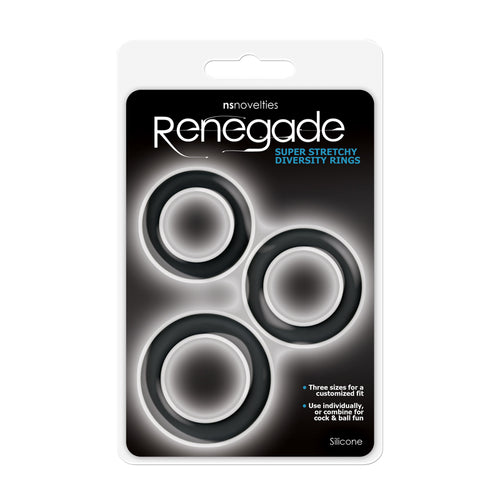 RENEGADE DIVERSITY RINGS BLACK - NSN111643
