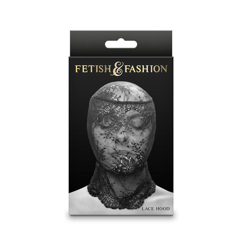 FETISH & FANTASY LACE HOOD BLACK - NSN180303AP
