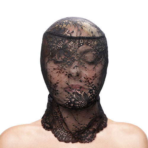FETISH & FANTASY LACE HOOD BLACK - NSN180303AP