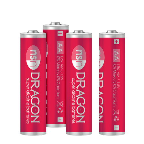 DRAGON 4PK ALKALINE AA BATTERIES - NSN201010