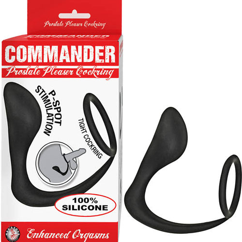 COMMANDER PROSTATE PLEASER COCKRING BLACK