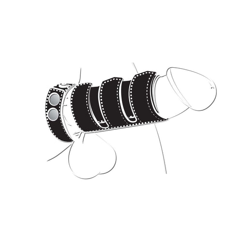 BALLGEAR COCK STRAP WITH SHEATH BLACK