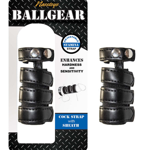 BALLGEAR COCK STRAP WITH SHEATH BLACK