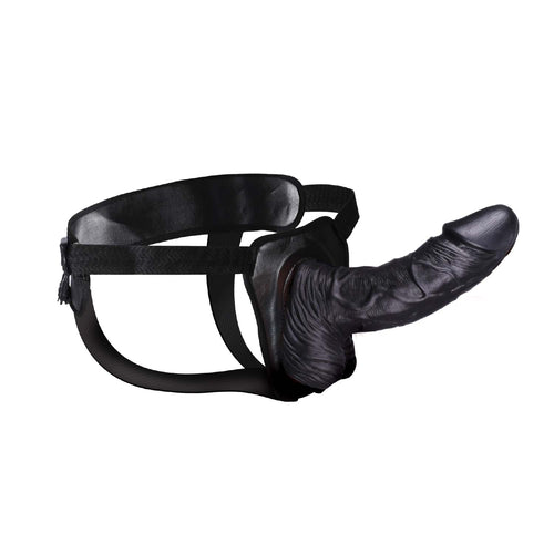 ERECTION ASSISTANT HOLLOW STRAP-ON 8 BLACK "