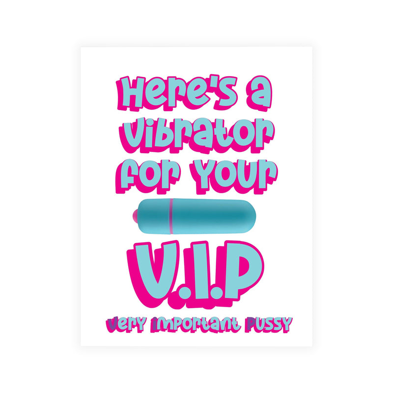 Naughty Vibes VIP Greeting Card-Pinkfoxxx