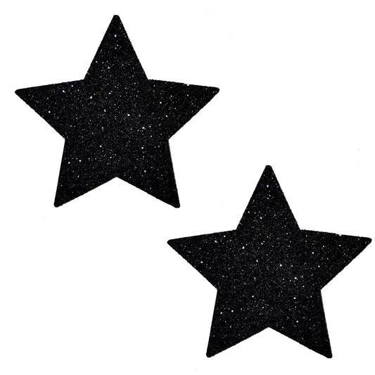 Neva Nude Pasty Star Glitter Black-Pinkfoxxx
