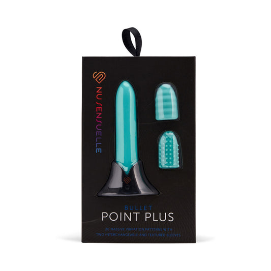 Nu Sensuelle Point Plus Bullet with Sleeves Tiffany Blue-Pinkfoxxx