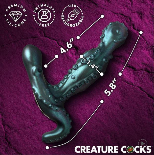 CREATURE COCKS OCTOPROBE GYRATING PROSTATE VIBRATOR - XRAH816
