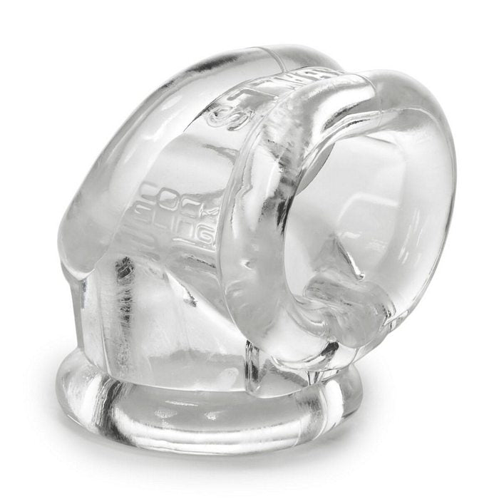 COCKSLING 2 COCK & BALL SLING OXBALLS CLEAR (NET) - OX1013CLR