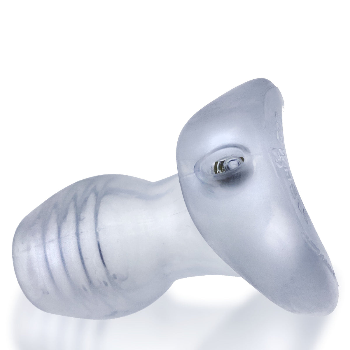 GLOWHOLE-1 BUTTPLUG W/ LED INSERT SMALL CLEAR FROST (NET) - OX30441CF