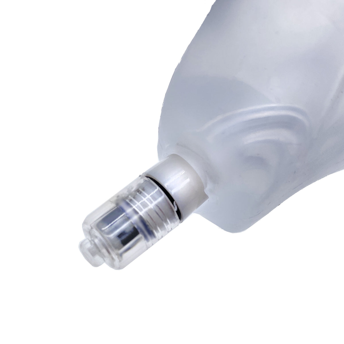GLOWHOLE-1 BUTTPLUG W/ LED INSERT SMALL CLEAR FROST (NET) - OX30441CF