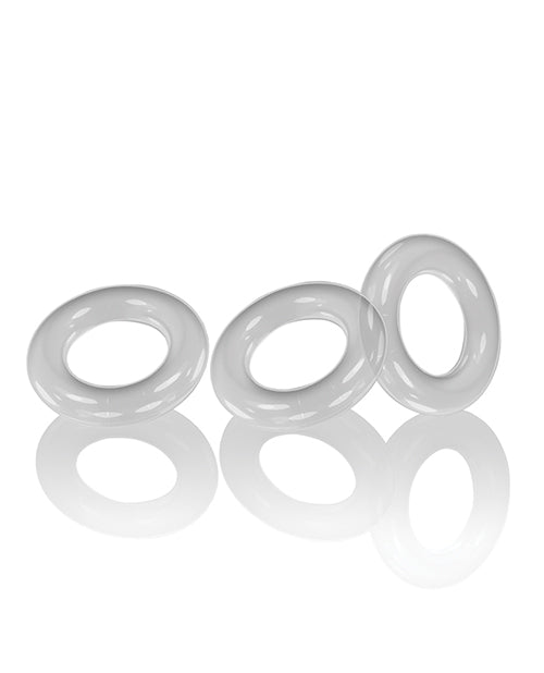 WILLY RINGS 3 PK COCKRINGS WHITE (NET) - OX3047WHT