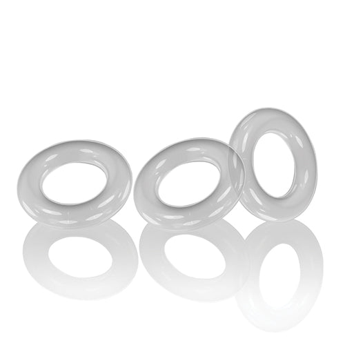WILLY RINGS 3 PK COCKRINGS WHITE (NET) - OX3047WHT