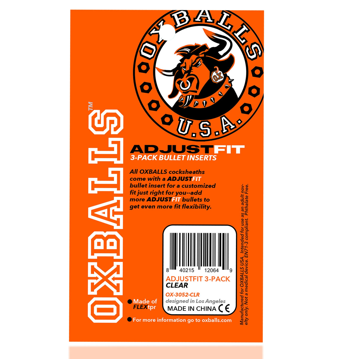 ADJUSTFIT INSERTS 3PK CLEAR (NET) - OX3052CLR
