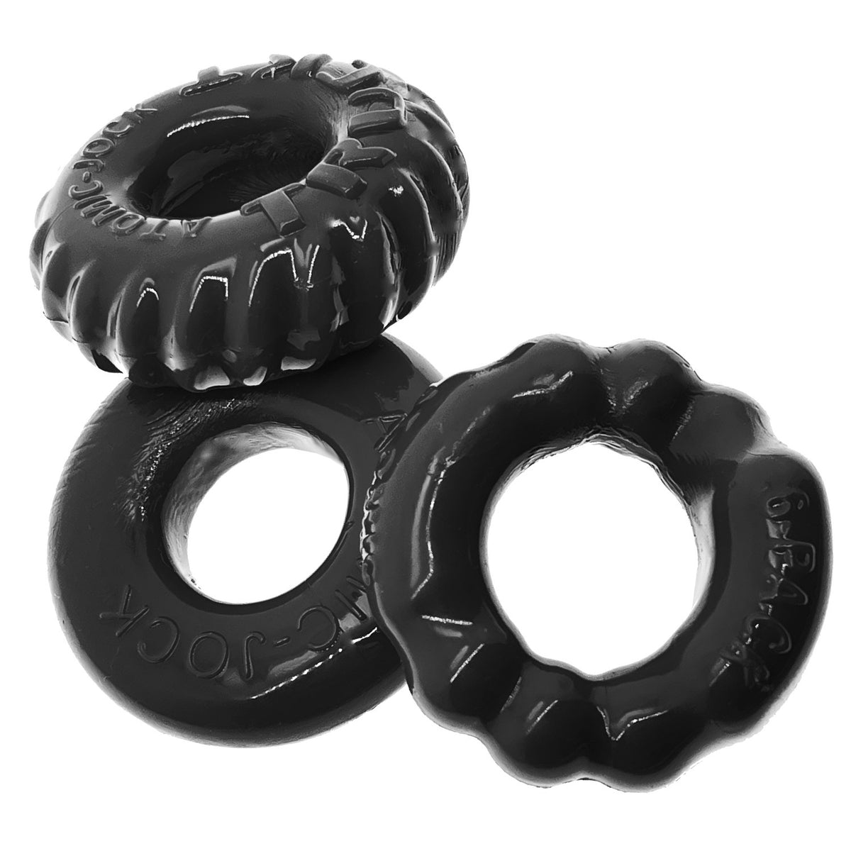 BONEMAKER 3-PACK C-RING BLACK (NET) - OX3061BLK