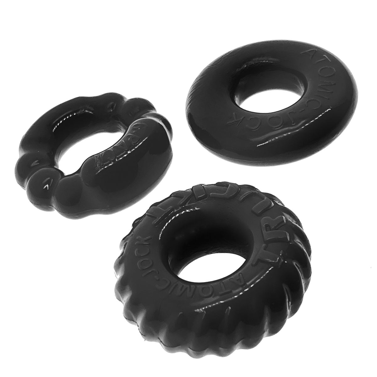 BONEMAKER 3-PACK C-RING BLACK (NET) - OX3061BLK