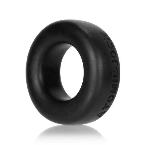 COCK-T SMALL COMFORT COCKRING ATOMIC JOCK/OXBALLS SILICONE SMOOSH BLACK(NET) - OXAJ1003BLK