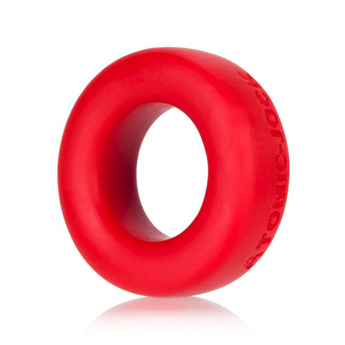 COCK-T SMALL COMFORT COCKRING ATOMIC JOCK/OXBALLS SILICONE SMOOSH RED(NET) - OXAJ1003RED