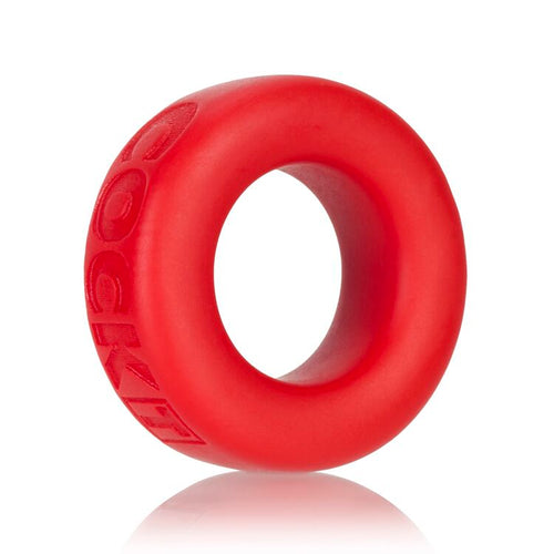 COCK-T SMALL COMFORT COCKRING ATOMIC JOCK/OXBALLS SILICONE SMOOSH RED(NET) - OXAJ1003RED