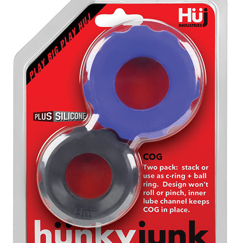 HUNKYJUNK COG 2-SIZE C-RING COBALT/TAR (NET) - OXHUJ103CBL