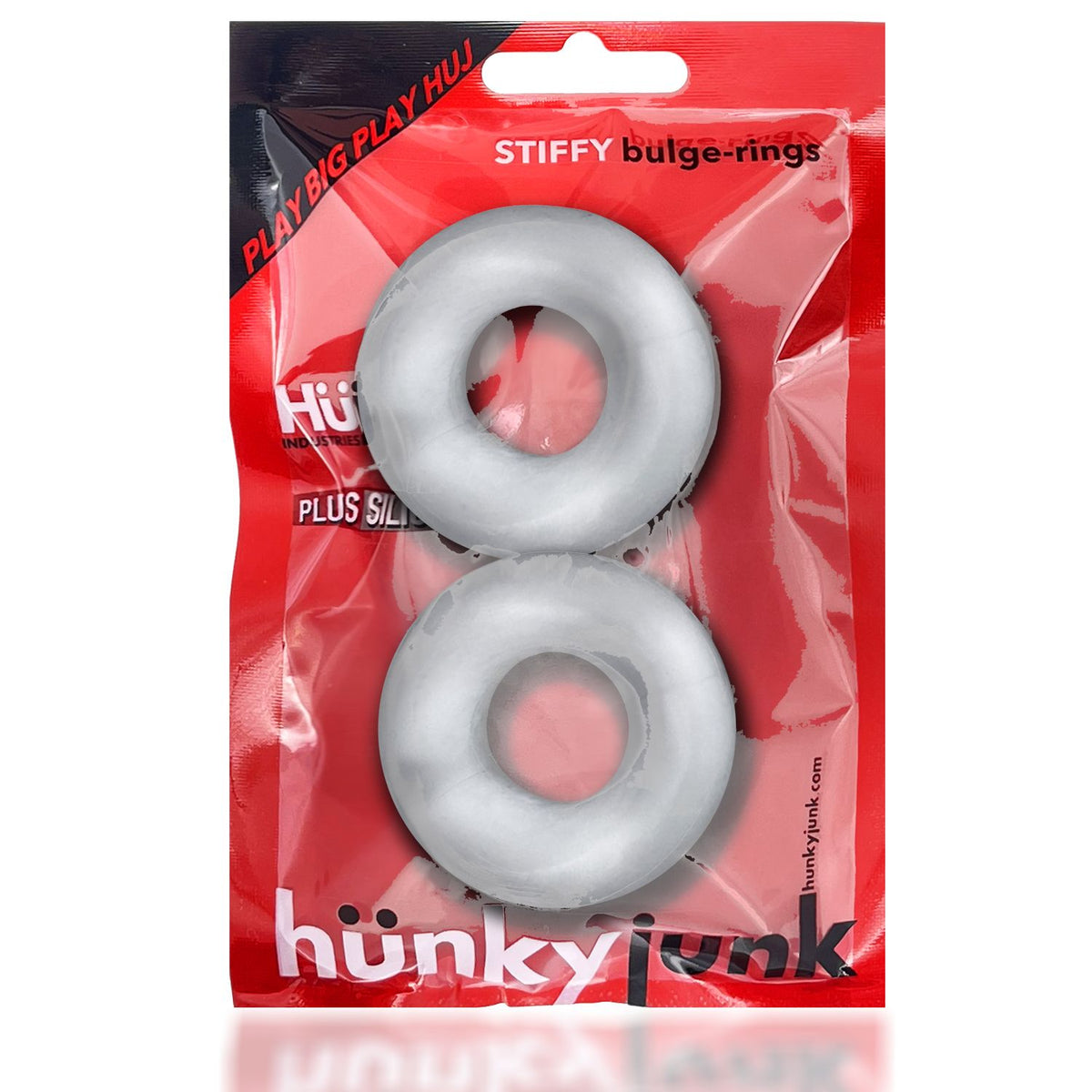 STIFFY 2-PACK C-RINGS CLEAR ICE (NET) - OXHUJ126CLRICE