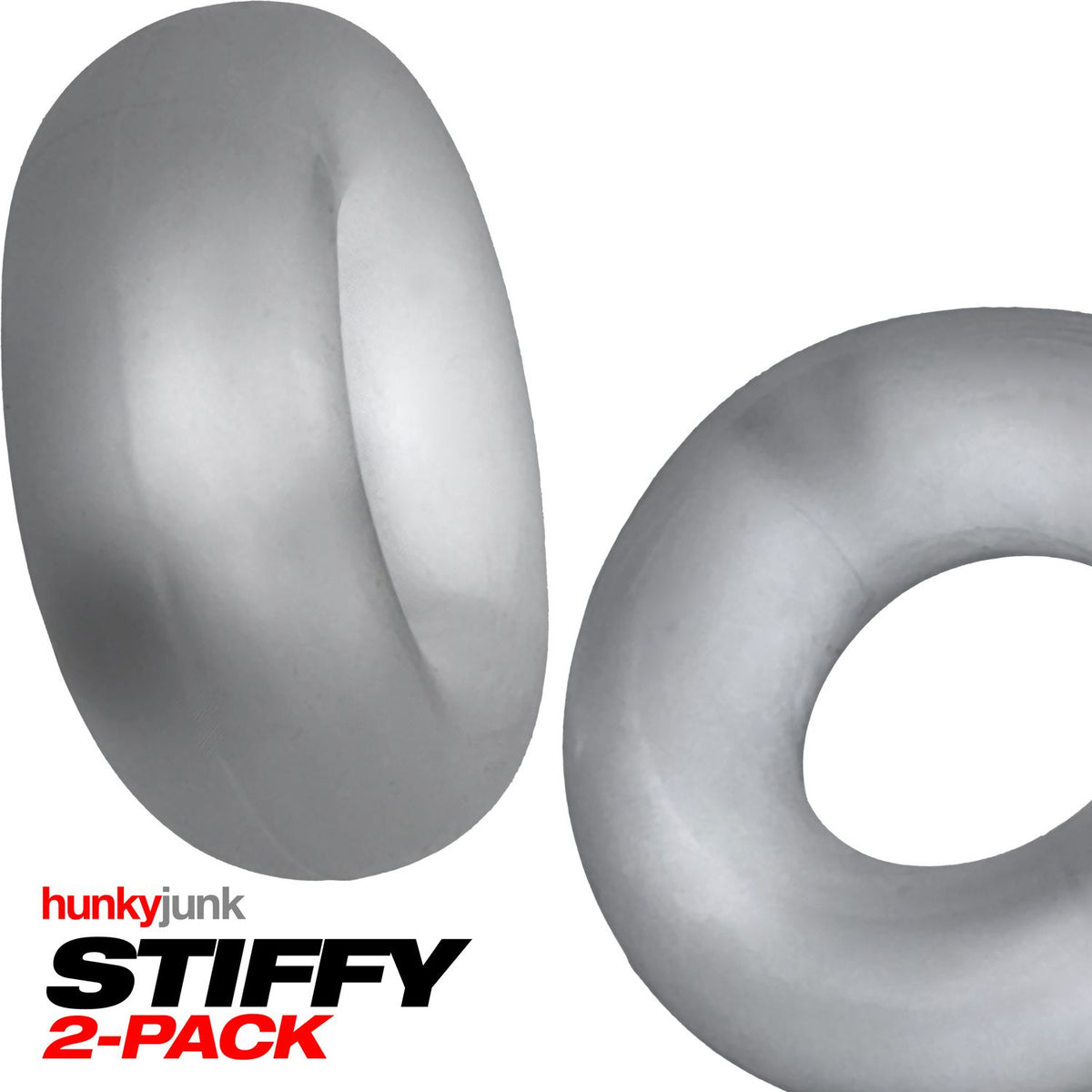 STIFFY 2-PACK C-RINGS CLEAR ICE (NET) - OXHUJ126CLRICE