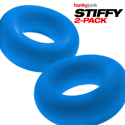 STIFFY 2-PACK C-RINGS TEAL ICE (NET) - OXHUJ126TEALICE