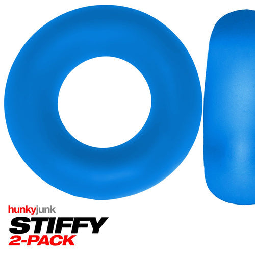 STIFFY 2-PACK C-RINGS TEAL ICE (NET) - OXHUJ126TEALICE