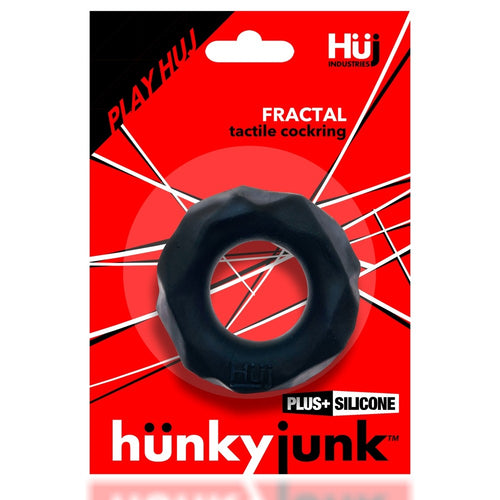 HUNKYJUNK FRACTAL COCKRING TAR ICE (NET) - OXHUJ130TARICE