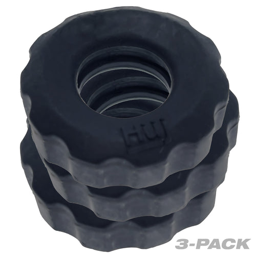 SUPER HUJ 3PK COCK RINGS TAR ICE (NET) - OXHUJ137TARICE